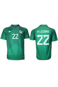Mexico Hirving Lozano #22 Voetbaltruitje Thuis tenue WK 2022 Korte Mouw